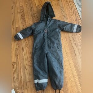 Kids Gray snow Suit solid